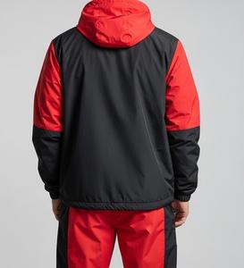 ชุดวอร์มไนลอนสำหรับผู้ชายชุดเสื้อแจ็กเก็ตสีต่อกันสองชิ้นแบบเย็บติดซิปทำจากโพลีเอสเตอร์ - Product Image 6