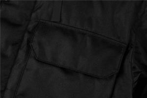 Nouvelle arrivée Veste coupe-vent d'hiver pour homme |   Toile imperméable, grande taille, décontractée, noire, service OEM disponible - Product Image 4