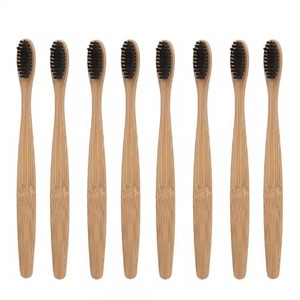 แปรงสีฟันสำหรับผู้ใหญ่แปรงสีฟันถ่านไม้ไผ่แบบนุ่มเป็นมิตรต่อสิ่งแวดล้อมสำหรับเด็กมีโลโก้สลักตามต้องการ - Product Image 1