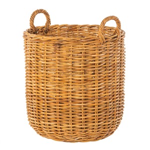 Cesta redonda multiusos de ratán, cesta de almacenamiento hecha a mano, venta al por mayor, ecológica, hecha en Vietnam - Product Image 1