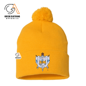 Chapeaux d'hiver Sigma Gamma Rho de bonne qualité pour l'extérieur, logo jacquard personnalisé, bonnet sans revers, bonnet en tricot, bonnet avec logo personnalisé - Product Image 6