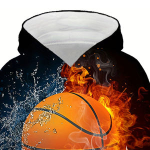 2024 transpirable diseño personalizado sublimación impresa baloncesto sudaderas con capucha todo digital impreso deportes Sudadera con capucha - Product Image 3