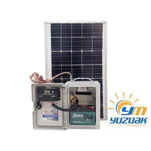 Dispositivo di recinzione del pannello solare (pannello 50w/batteria Gel 24ah) - Product Image 1