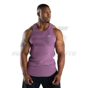 เสื้อกล้ามเล่นกีฬาของผู้ชายเสื้อกล้ามใส่ออกกำลังกายสีพื้น - Product Image 6