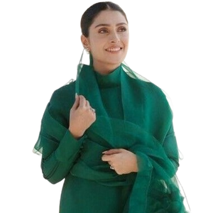 Pakistani Style Cotton Chiffon Embroidered Wedding Kurta / <b>Kurti</b> Summer Elegant Embellishments Wrinkle Free Quick Dry <b>Women</b> - Product Image 3