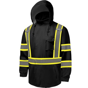 เสื้อแจ็คเก็ตผ้าแคนวาสสำหรับผู้ชายเสื้อโค้ทผ้าแคนวาสส่นความปลอดภัยสะท้อนแสงกันน้ำเป็นมิตรต่อสิ่งแวดล้อมฤดูใบไม้ผลิ - Product Image 1