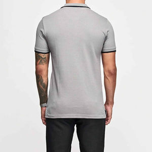 Polo clásico para hombre, camisetas de tela de algodón transpirable de manga corta, estilo informal de verano, OEM, logotipo personalizado, proveedor a granel - Product Image 2