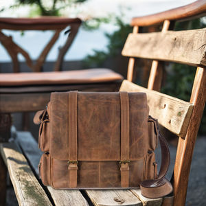 Vintage Style Men's Pugmark Genuine Leather and Canvas Messenger <b>Laptop</b> <b>Bag</b> Fashionable Vintage Style <b>Bag</b> - Product Image 1