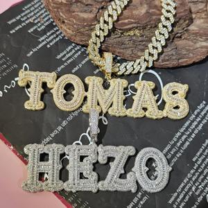 Best Design Baguette Cut VVS Moissanite Diamond Gold Plated 925 <b>Silver</b> Iced Out Hip Hop <b>Pendant</b> <b>Necklace</b> For <b>Men</b> At Low Price - Product Image 6