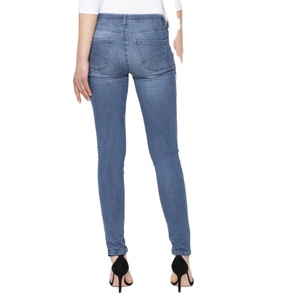 Pantalones Vaqueros Casuales para Mujer, Elegantes, de Alta Calidad, Ajustados, Transpirables, Personalizables, de Color Sólido, Largura hasta la Rodilla, Lavados, de Bangladesh - Product Image 4