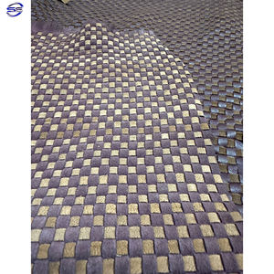 Cuero de vaca tejido a mano en marrón oscuro rico de 1 a 22 pies cuadrados disponible para pedido. - Product Image 4