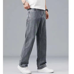 Jean en toile droit pour homme, durable, avec logo personnalisé, décontracté, imperméable, respirant, écologique, 100 % - Product Image 1