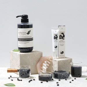 [SOY LAB] 유기농 검은콩 두피 케어 세트 샴푸 500ml 꿀 앰플 촉촉한 질감 색상 보호 오일 컨트롤 - Product Image 1