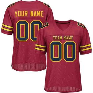 Uniforme de Fútbol Americano Personalizado, Camiseta de Rugby Deportiva de Malla, Camiseta de Fútbol Americano con Cuello en V, Nombre del Equipo Personalizado - Product Image 6