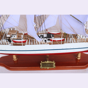 Gia Nhien Conception personnalisée du fabricant NIPPON MARU II (1984) Maquette de bateau en bois Modèle de bateau en métal plaqué de haute qualité Artisanat - Product Image 4