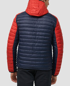 Veste bouffante imperméable légère de sport de rue haute pour hommes emballage personnalisé tissu de toile enduite à motif de camouflage - Product Image 4