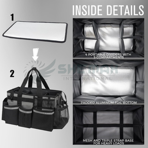 Sac de toilettage pour chevaux avec poignées et poches en filet conçu pour une organisation efficace des outils de toilettage à bas prix - Product Image 3