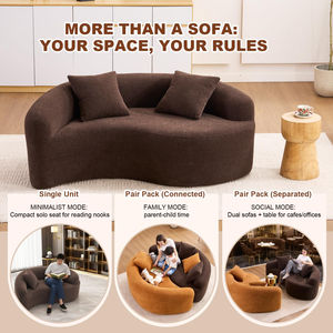 Nouveautes Business 2026 Alibabaa Low Moq Private Label Roll Up <b>Sofa</b> with Left Chaise Cost-effective Modern <b>Sofa</b> Solution - Product Image 5