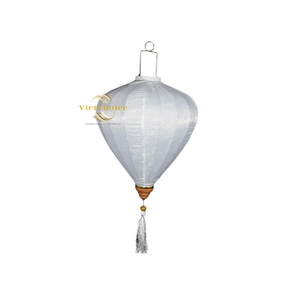 Lanterne en tissu de soie traditionnelle vietnamienne avec motif pour événements, décoration intérieure, salon, extérieur, suspension murale VietChoice - Product Image 1