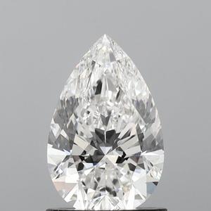 เพชรทรงลูกแพร์สีขาว CVD ขนาด 1 กะรัต ความสะอาดระดับ VS ตัดแบบ EX เพชรปลูกในห้องปฏิบัติการ สำหรับเครื่องประดับหมั้นผู้หญิง พร้อมใบรับรอง IGI - Product Image 1