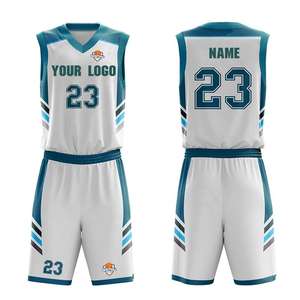 Uniforme de basket-ball personnalisé de bonne qualité bon marché matériau en maille vierge réversible séchage rapide vente en gros maillot de basket-ball pour jeunes - Product Image 2