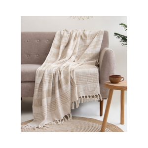 Jeté de canapé en chenille luxueux 60x80 pouces, tissage sergé, avec franges douces, haute densité GSM, idéal pour la vente en gros, ameublement haut de gamme - Product Image 2