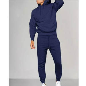 ชุดวอร์ม2ชิ้นสำหรับผู้ชายชุดวอร์ม2ชิ้นกางเกงมีฮู้ดแบบมีซิปสำหรับวิ่งจ๊อกกิ้งแนวลำลองสำหรับ S-4XL ชุดวอร์ม2ชิ้น - Product Image 4