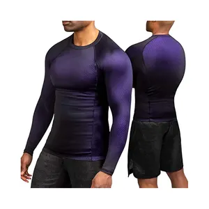 Döküntü Guard üreticisi adam döküntü gömlek sörf mayo sörf veya yüzme sıcak satış planı yeni tasarım erkekler spor spor egzersiz