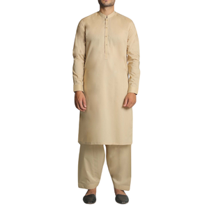 Ensembles Shalwar Kameez pour hommes pakistanais décontractés d'été de haute qualité, 100% coton, respirant, léger, grande taille, toutes les couleurs disponibles - Product Image 6