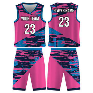 Ensemble de maillot et short de basket-ball personnalisé unisexe, imprimé numériquement, respirant, léger, séchage rapide, 100% coton, athlétique - Product Image 3