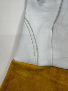 ถุงมือเชื่อมหนังแพะแบบเต็มหนังนิ่มทนทาน15ซม. ถุงมือเชื่อมแบบปรับแต่งได้ - Product Image 5