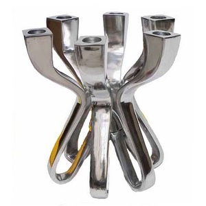 Bougeoir en métal de forme personnalisée, porte-bougie en métal, porte-bougie pour mariage, dîner, fête, décoration de table, bougeoir - Product Image 5