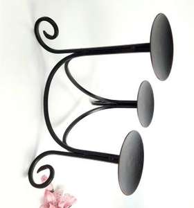 High Quality Antique Design Premium Metal Candle Holder with Customized Shape Size Black Powder Coated Finished Candle Holder - Product Image 5