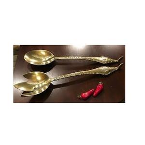 Nouveau design de cuillère en laiton couverts et logo personnalisé couteau et fourchette à beurre en laiton de tailles différentes pour salade - Product Image 6