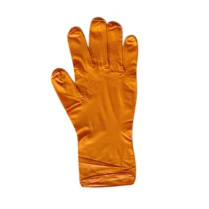 Orange Nitril handschuhe