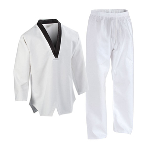 Uniformes de Karate unisex para entrenamiento de artes marciales al aire libre/Fabricante profesional bajo MOQ uniforme de diseño personalizado uniforme de karate - Product Image 1