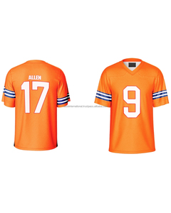 Vêtements de sport de football américain grande taille avec impression par transfert thermique, jersey 100% polyester, jersey cousu de qualité supérieure - Product Image 2