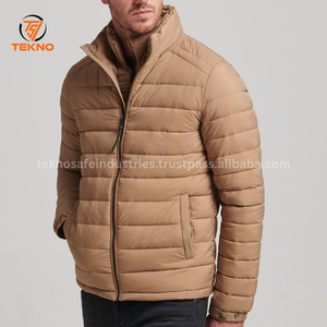 Chaqueta de abrigo cálida de invierno para hombre a la moda, chaqueta acolchada personalizada de poliéster para hombre, chaqueta de burbujas para exteriores para hombre, servicio OEM - Product Image 3