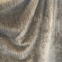 Schwarzer Kaffee Silber Blau Nerz Vertikaler Streifen Kunstfell-Stoff, 100% Polyester für Kleidung, Spielzeug & Heimdekoration