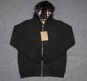 Sudadera con Capucha de Primera Calidad, Estilo Vintage, Forrada, Informal, de Algodón y Elastano, con Bordado, para Invierno 2025 - Product Image 1