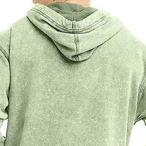Sweat à capuche surdimensionné de qualité supérieure à séchage rapide, lavé à l'acide, lourd, uni, teint en France, pour l'hiver, sweat à capuche pour homme, lavé à l'acide - Product Image 3