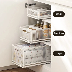 <span class=keywords><strong>Panier</strong></span> de rangement <span class=keywords><strong>coulissant</strong></span> en acier au carbone pour tiroir de cuisine, étagère de placard extensible et empilable, <span class=keywords><strong>panier</strong></span> <span class=keywords><strong>coulissant</strong></span> pour garde-manger - Product Image 3