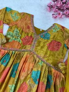 FULPARI, recién llegado, Kurtis de rayón indio con estampado Digital, Salwar de talla grande listo para mujeres, mujeres paquistaníes, Wea - Product Image 4