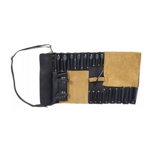 Sac de rangement pour couteaux en cuir durable avec design enroulable pour ustensiles de cuisine, couleur et taille personnalisables, haute qualité - Product Image 3