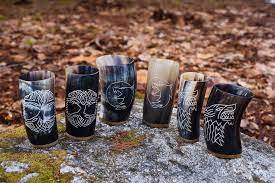 Cuerno de Beber Vikingo de Cuerno de Búfalo de Alta Calidad, Vaso de Cerveza, Cuerno de Beber Hecho a Mano, Vaso de Chupito, Acabado Pulido Natural - Product Image 3