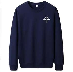 Sudadera informal de invierno con cuello redondo para hombre de la mejor calidad, tu propio logotipo, patrón sólido, 100% algodón, forro polar de secado rápido, servicio ODM - Product Image 2