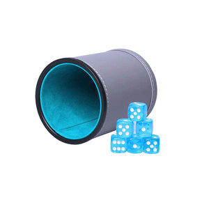 Taza de dados de cuero esencial de noche de juego tradicional, taza de dados de cuero de juego duradera - Product Image 5