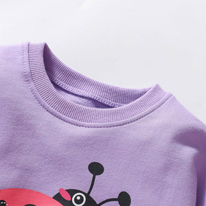 Sudaderas de cuello redondo de lana al por mayor para niños con impresión de soplo personalizada y diseño de cuello redondo bordado - Product Image 4