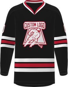 Jersey de Hockey sobre Hielo para Hombre 100% Poliéster, Servicio OEM, Teñido en Prenda, Impresión Serigráfica, 160g - Product Image 1