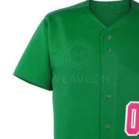 Seragam Baseball Desain Kustom Buatan Pabrik dengan Logo Kustom Dicetak, Bahan Katun 100% Bernapas, Ukuran Besar untuk Pria Dewasa